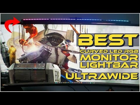 The Best Curved LED RGB Monitor Light Bar for Ultrawide Monitors🔥